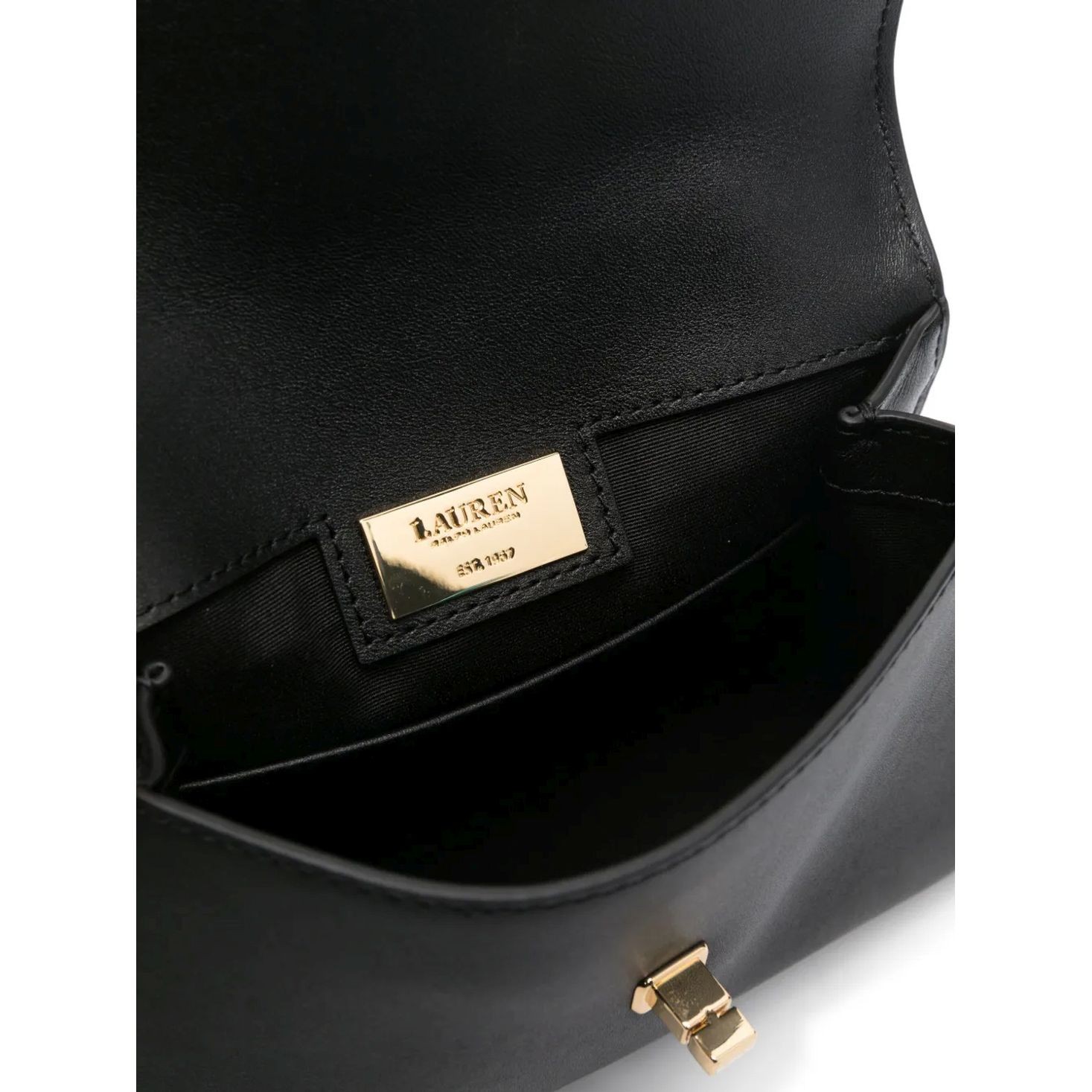 LAUREN RALPH LAUREN Rankinė per petį moterims, Juoda, Farrah sm satchel small 4