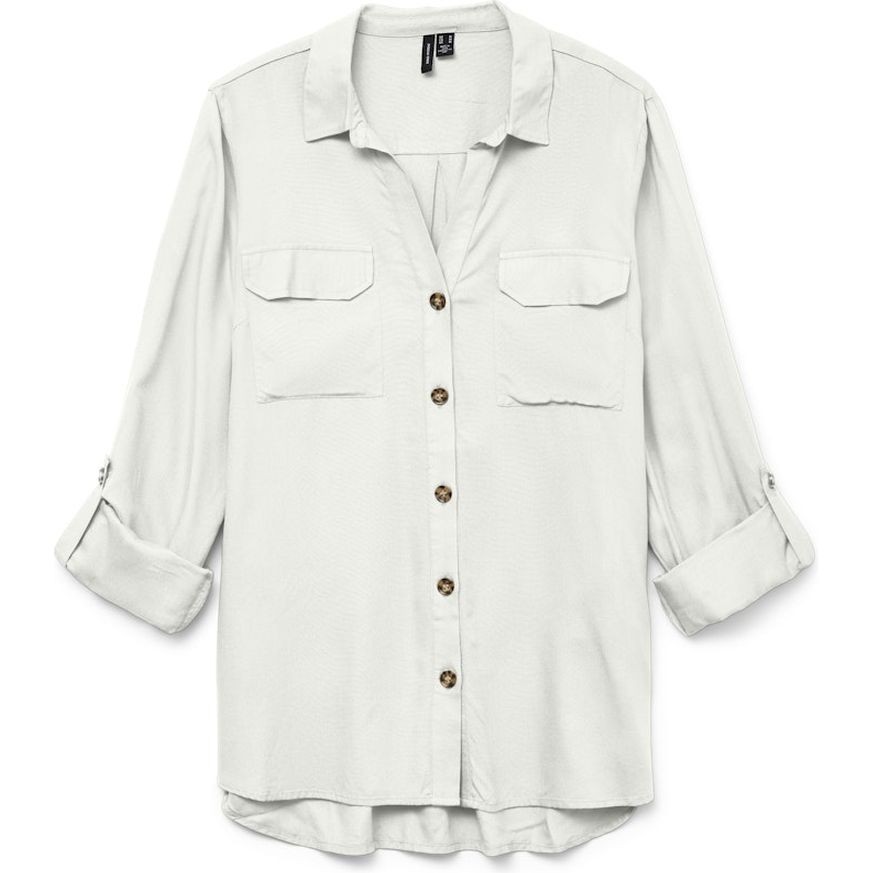 VERO MODA Marškiniai moterims, Balta, Vmbumpy shirts 1