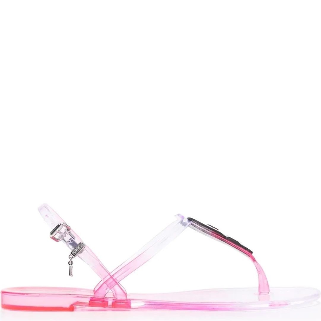 KARL LAGERFELD Basutės moterims, Rožinė, Jelly gradient sandals 2