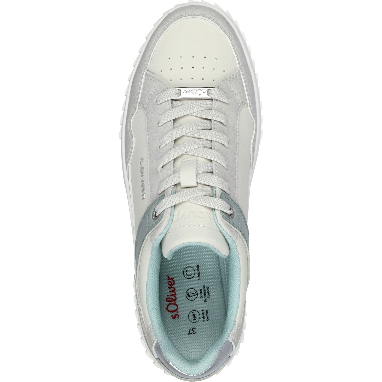 S.OLIVER Laisvalaikio bateliai moterims, Balta, Women Lace-up 4