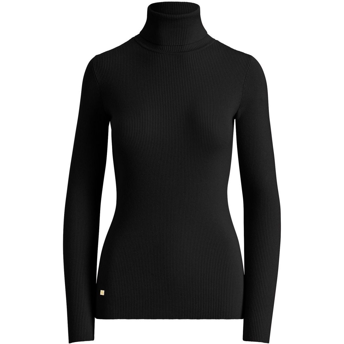 LAUREN RALPH LAUREN Megztinis moterims, Juoda, Amanda long sleeve sweater 1