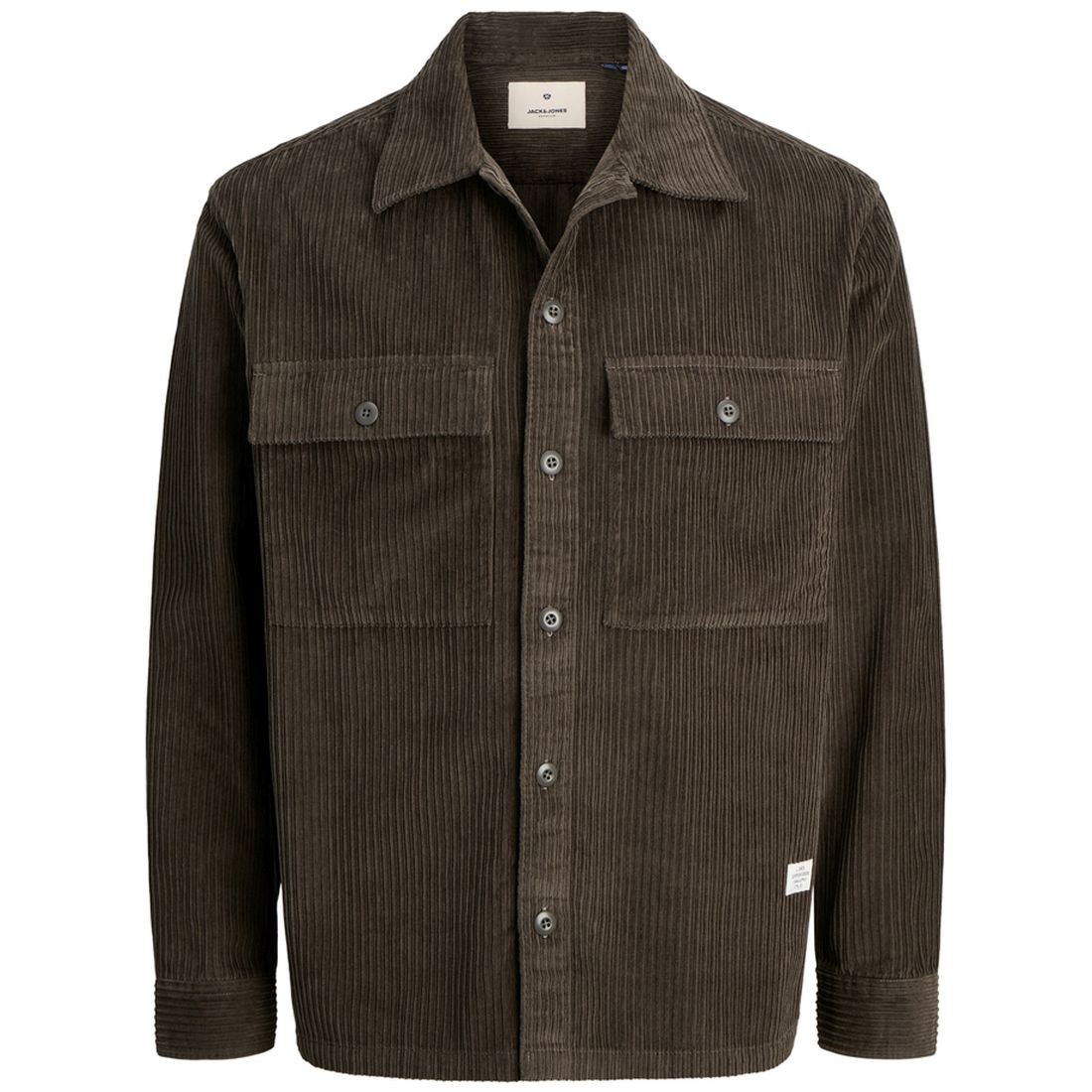 JACK & JONES Lengva striukė vyrams, Ruda, Blu will corduroy overshirt
