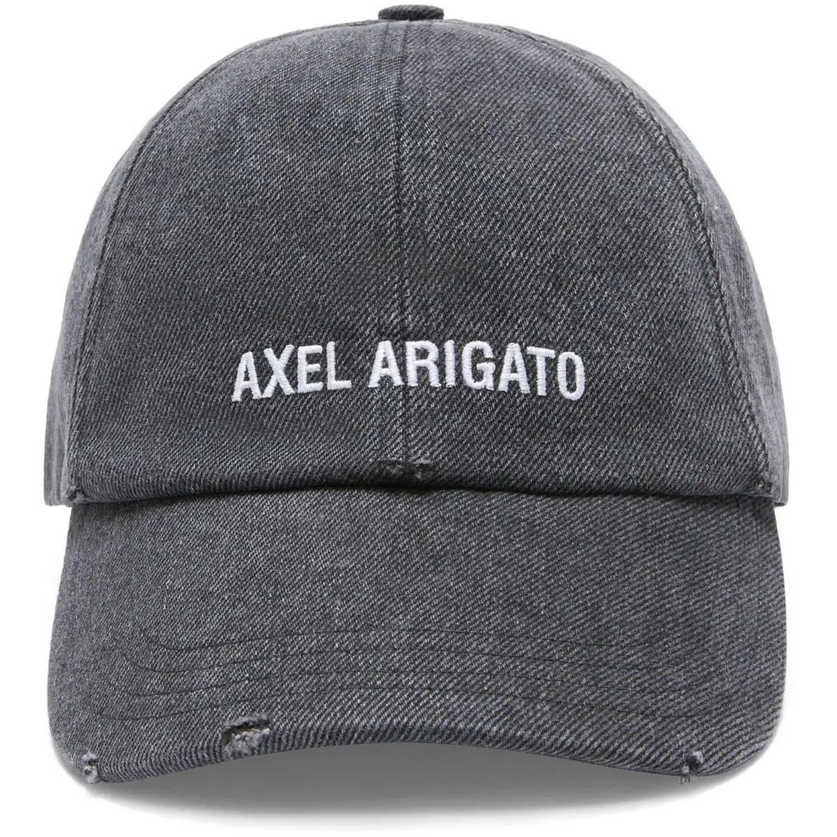 AXEL ARIGATO Kepurė, Juoda, Block distressed cap 1