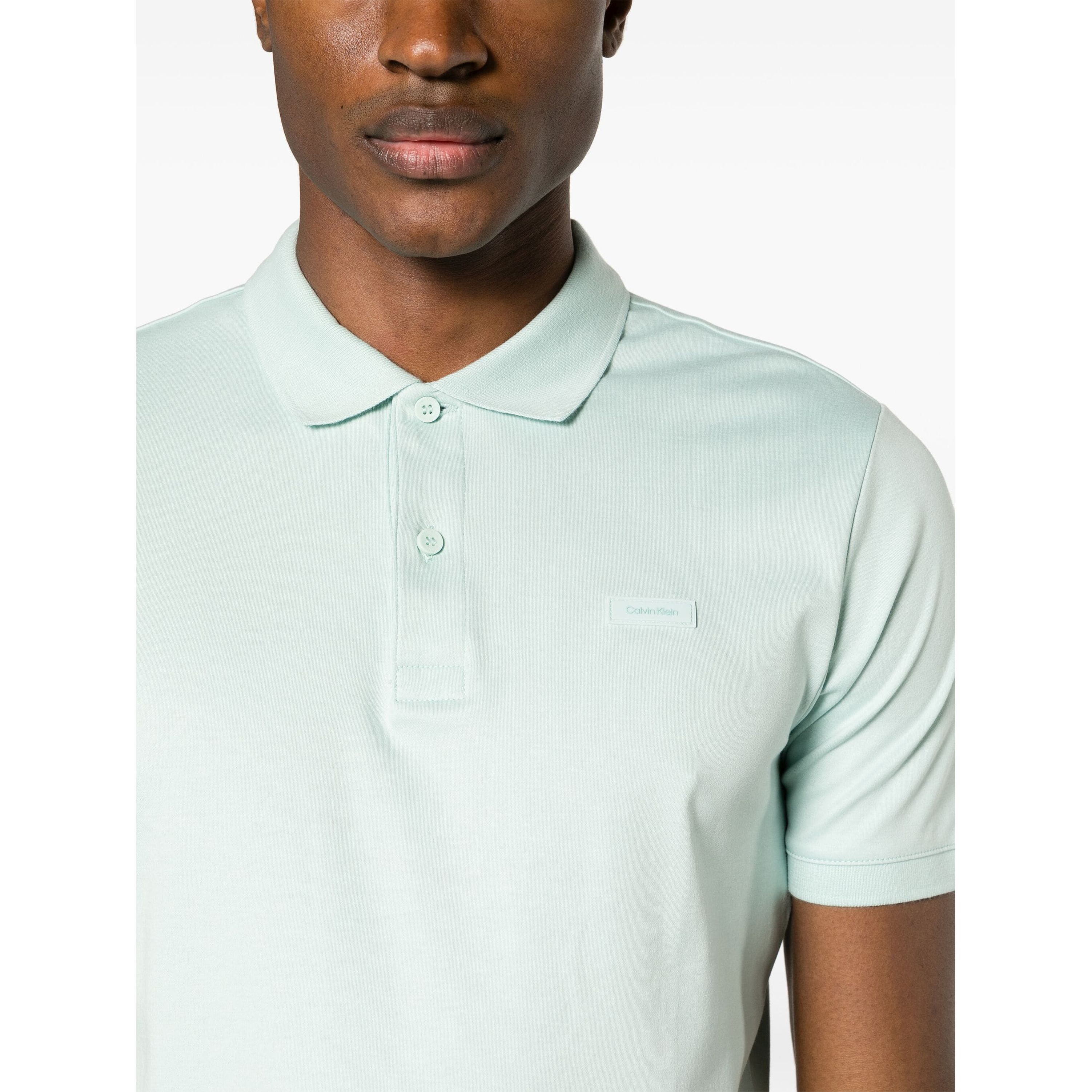 CALVIN KLEIN Polo marškiniai trumpos rank. vyrams, Mėlyna, S/s polo 4