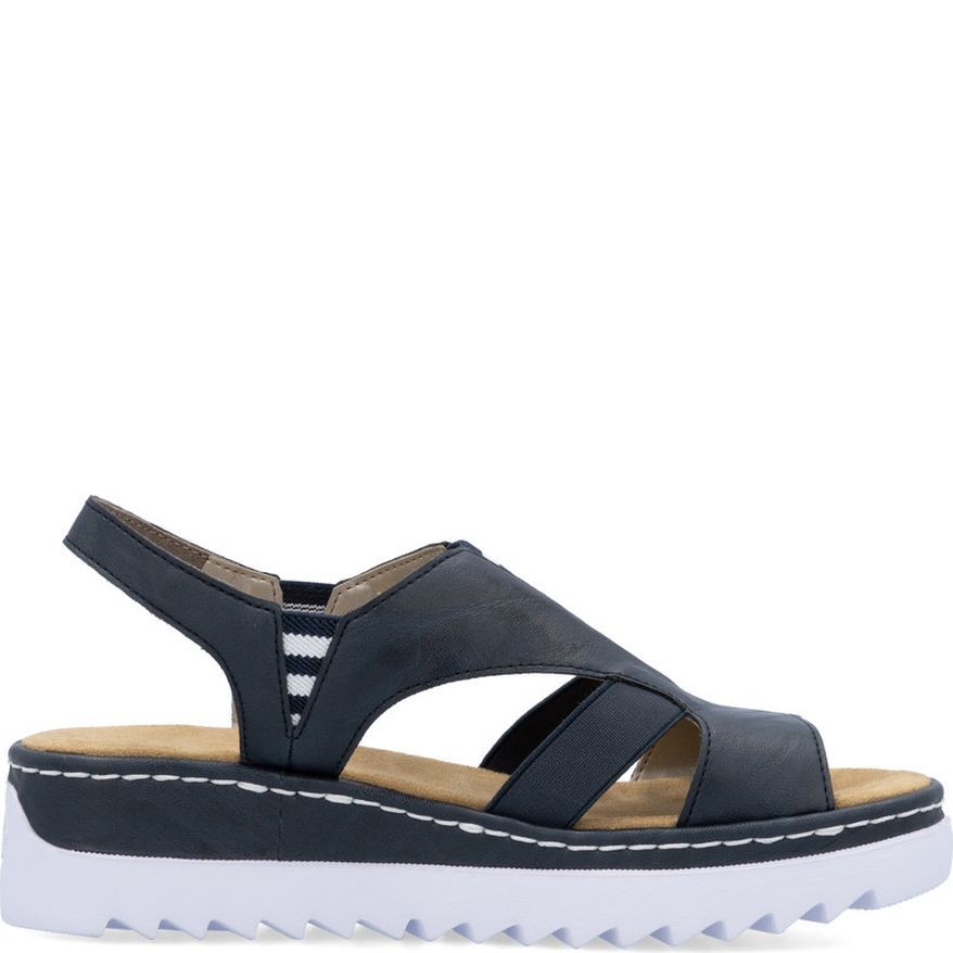 RIEKER Basutės moterims, Mėlyna, Sandals 3