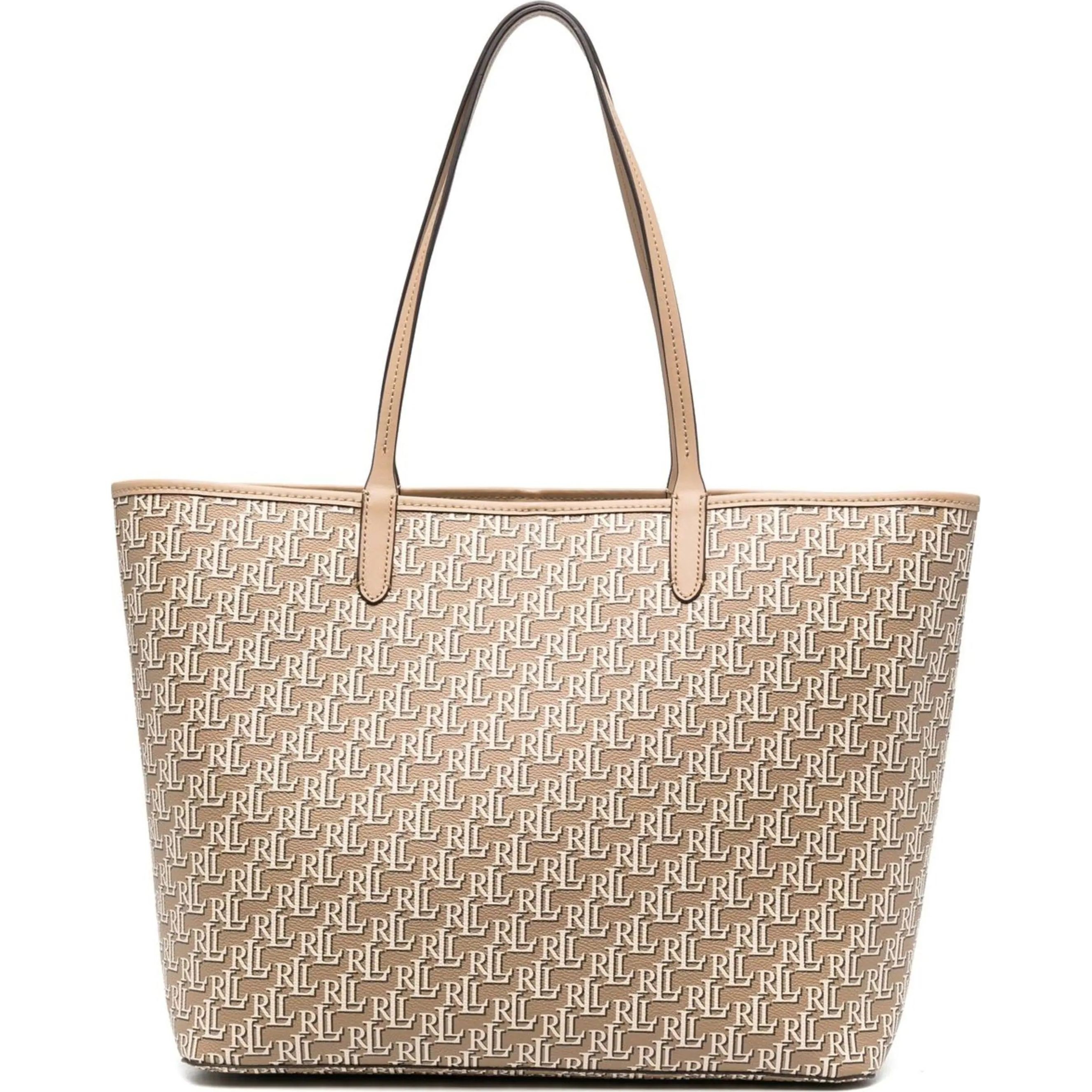 LAUREN RALPH LAUREN Pirkinių krepšys moterims, Ruda, Collins 36 large tote bag 1