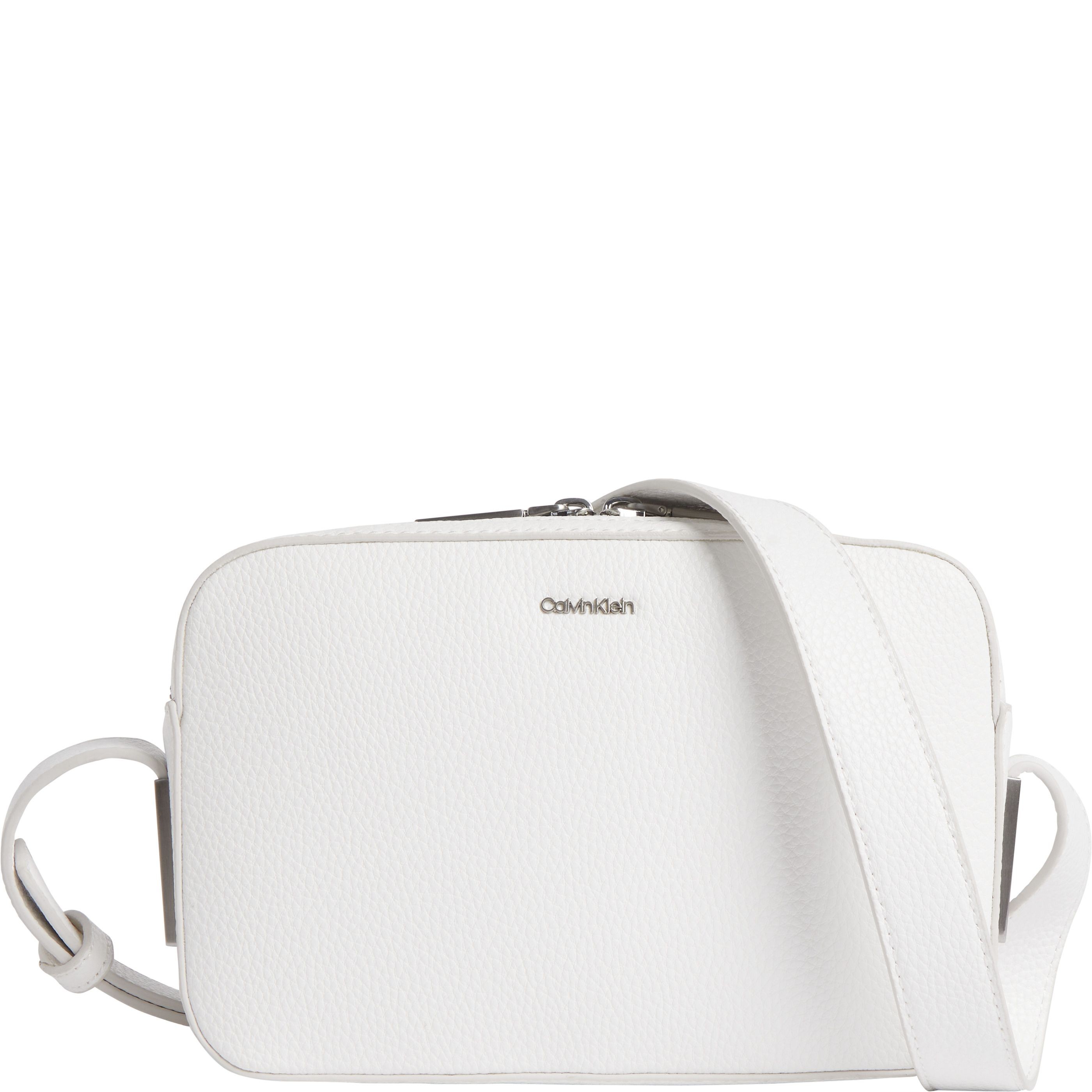 CALVIN KLEIN Rankinė per petį moterims, Balta, Plus camera bag 1