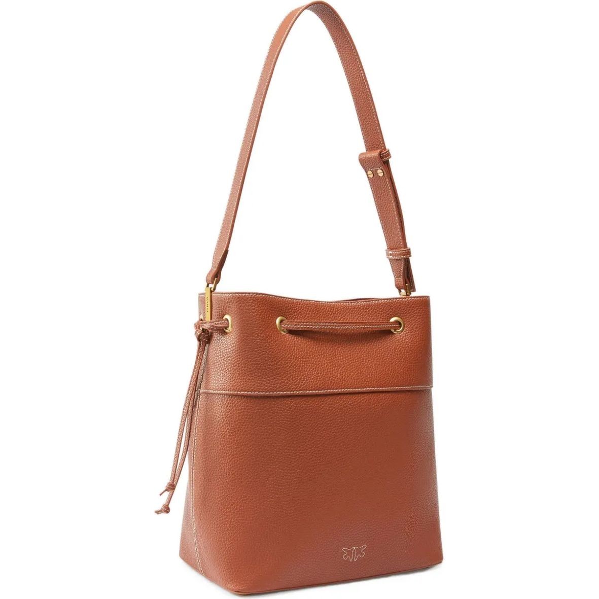 PINKO Pirkinių krepšys moterims, Ruda, Secchiello classic tote bag 2