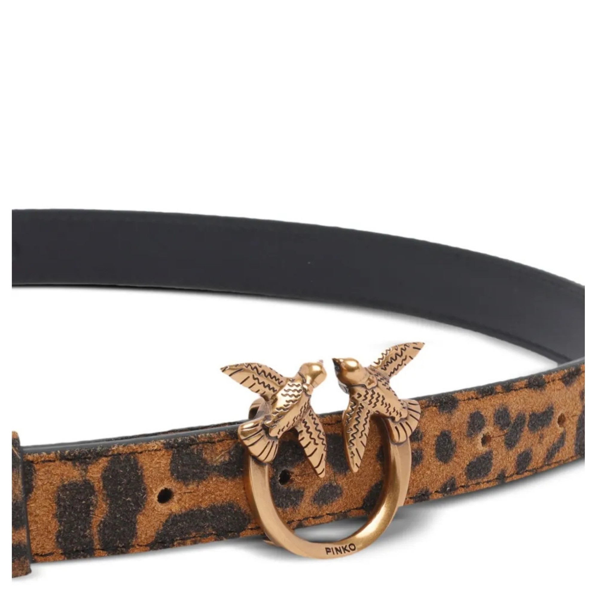 PINKO Diržas moterims, Marga, Love berry h2 belt.low suede s 2