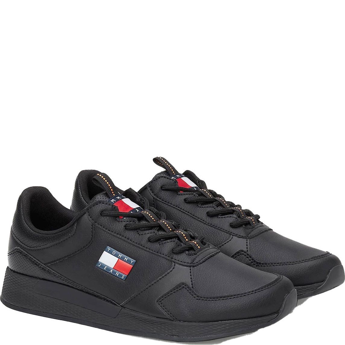 TOMMY JEANS Laisvalaikio bateliai vyrams, Juoda, Flexi leisure 1