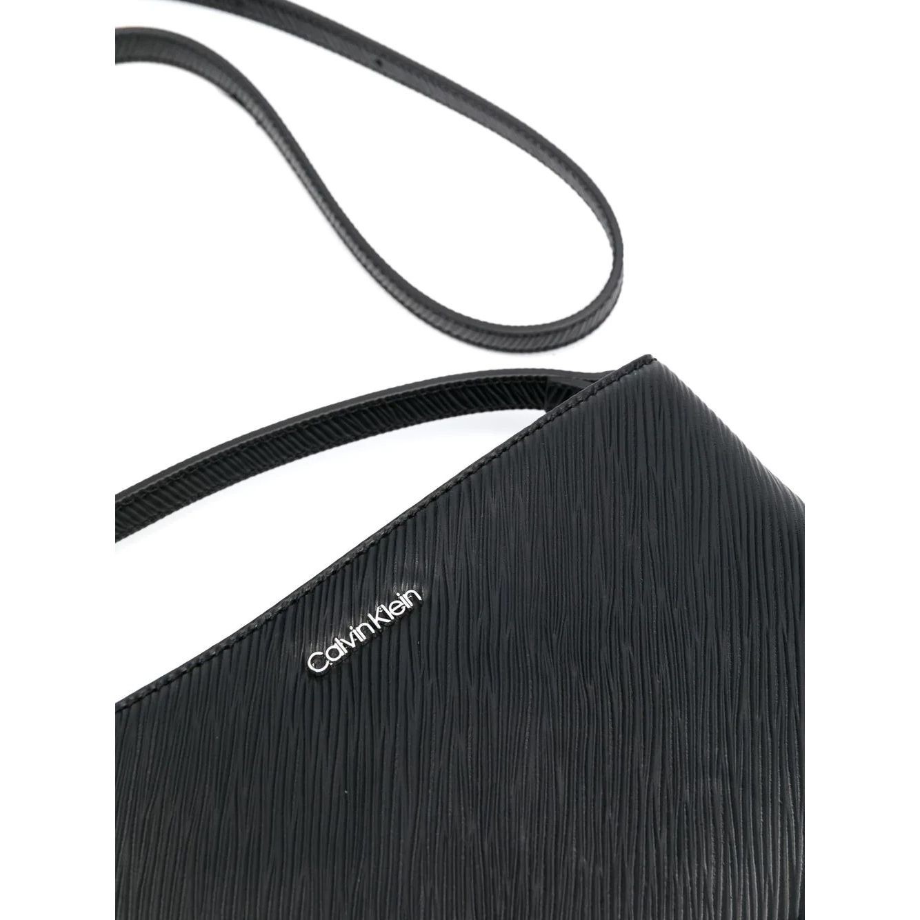 CALVIN KLEIN Rankinė per petį moterims, Juoda, ELEVATED CROSSBODY SAFFIANO 3