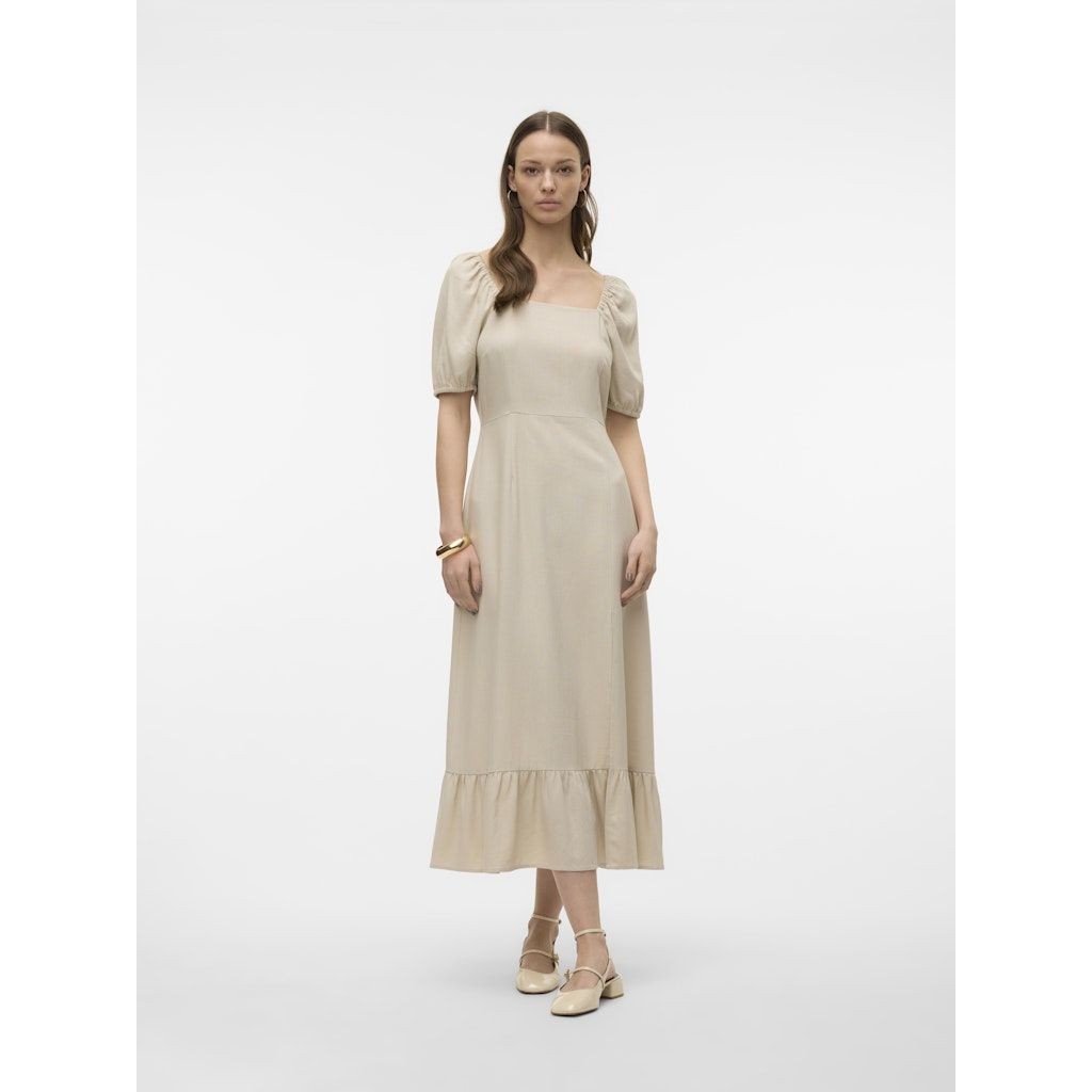 VERO MODA Maxi suknelė moterims, Sidabrinė, VMMYMILO SS 7/8 DRES 6