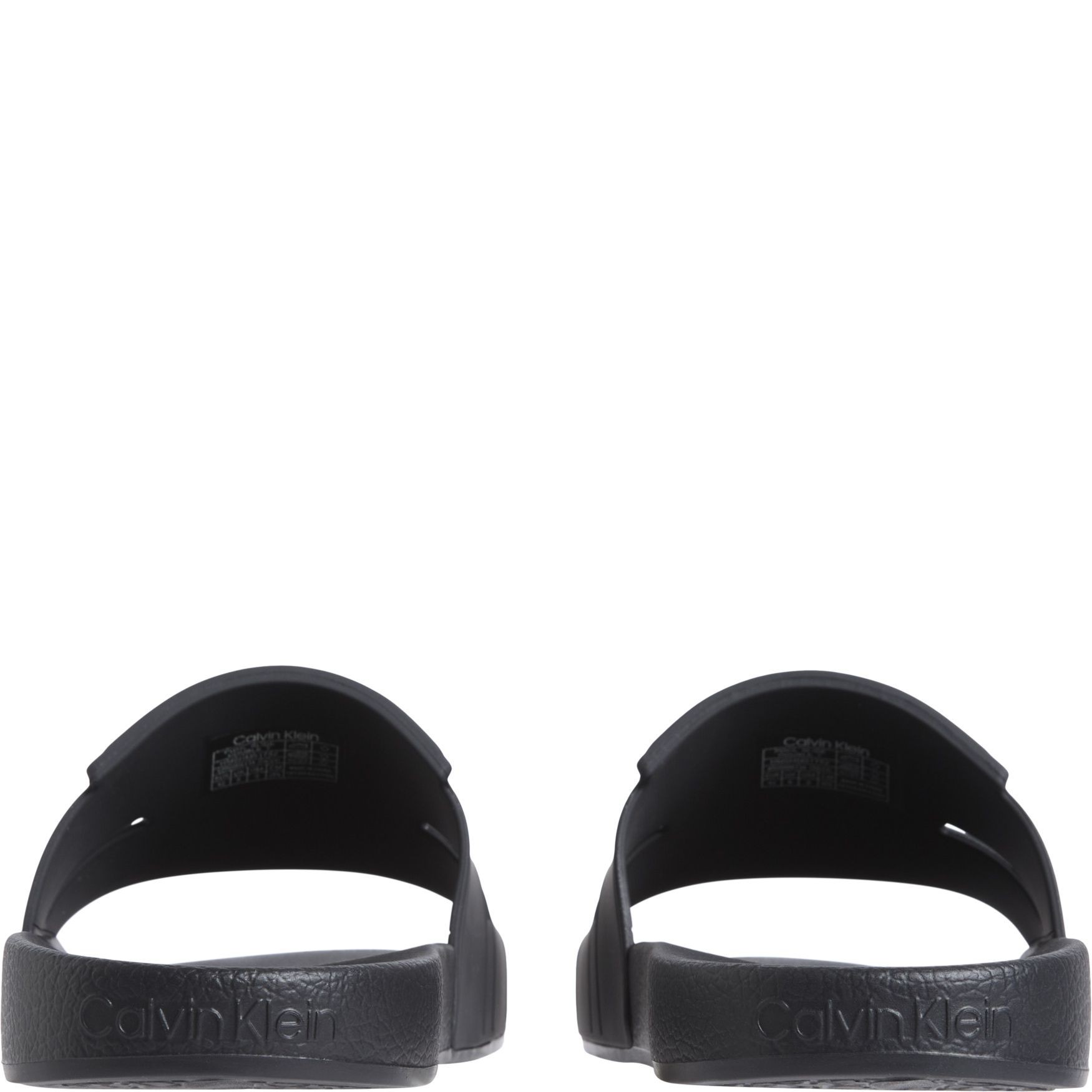 CALVIN KLEIN Guminės šlepetės vyrams, Juoda, Pool slide 2