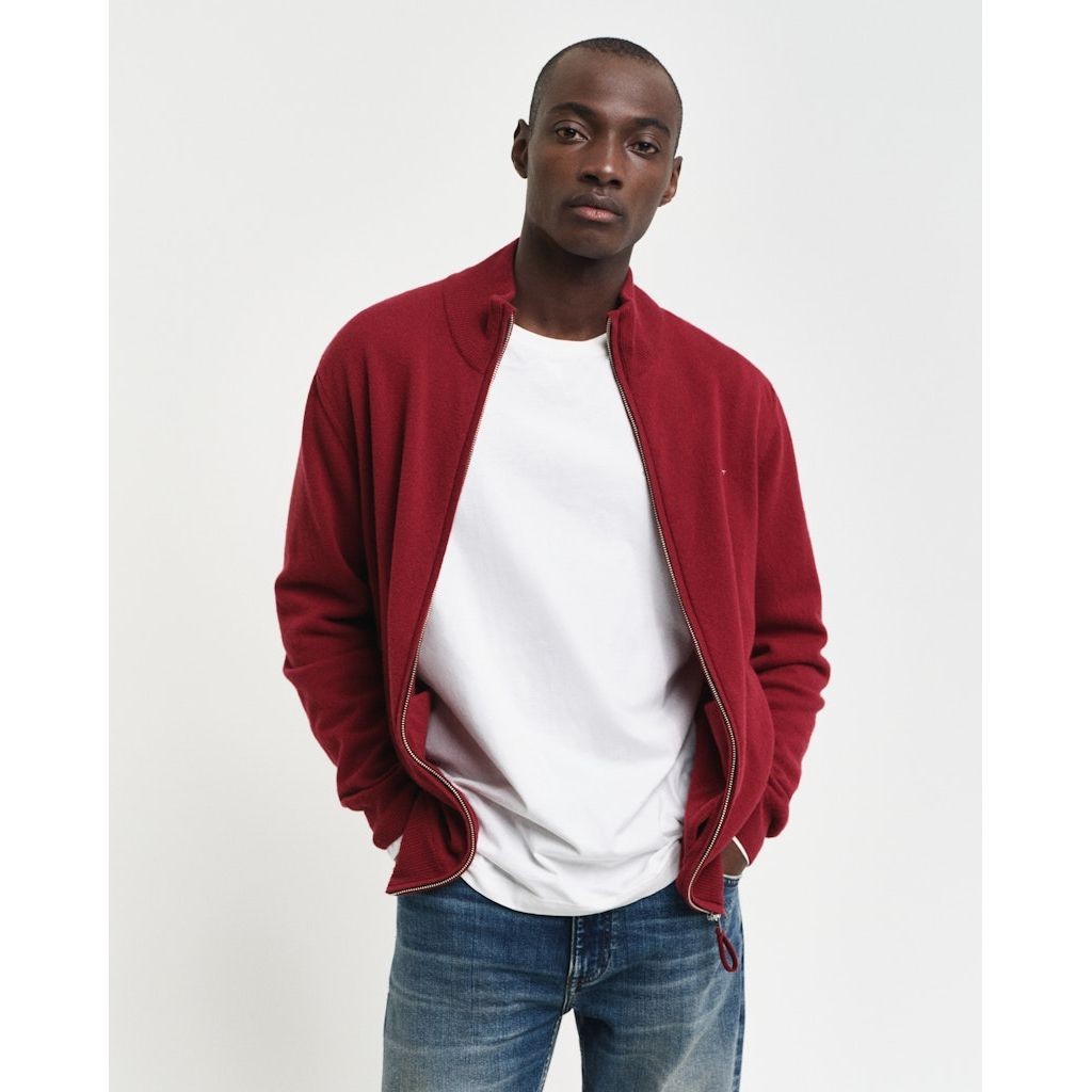 GANT Džemperis vyrams, Raudona, Superfine lambswool jumper 4