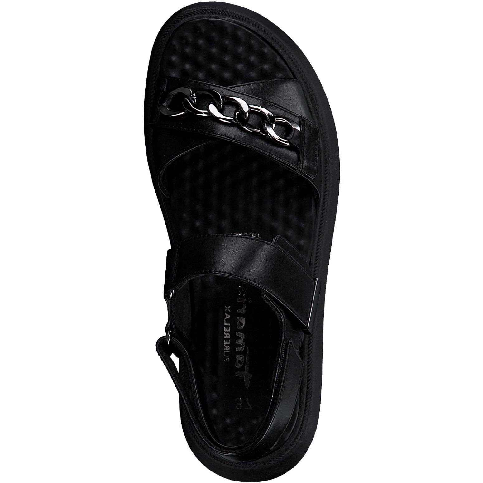 TAMARIS Basutės moterims, Juoda, SANDALS 5
