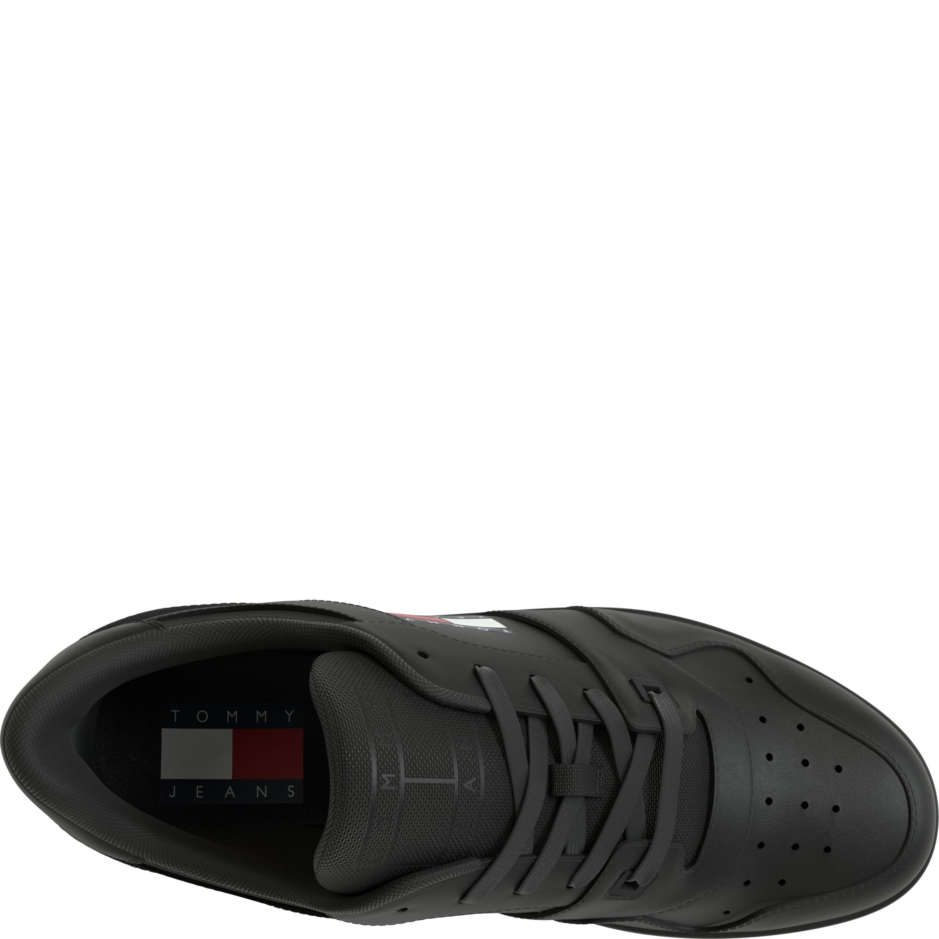 TOMMY JEANS Sportiniai bateliai vyrams, Juoda, RETRO BASKET ESS SHOE 3