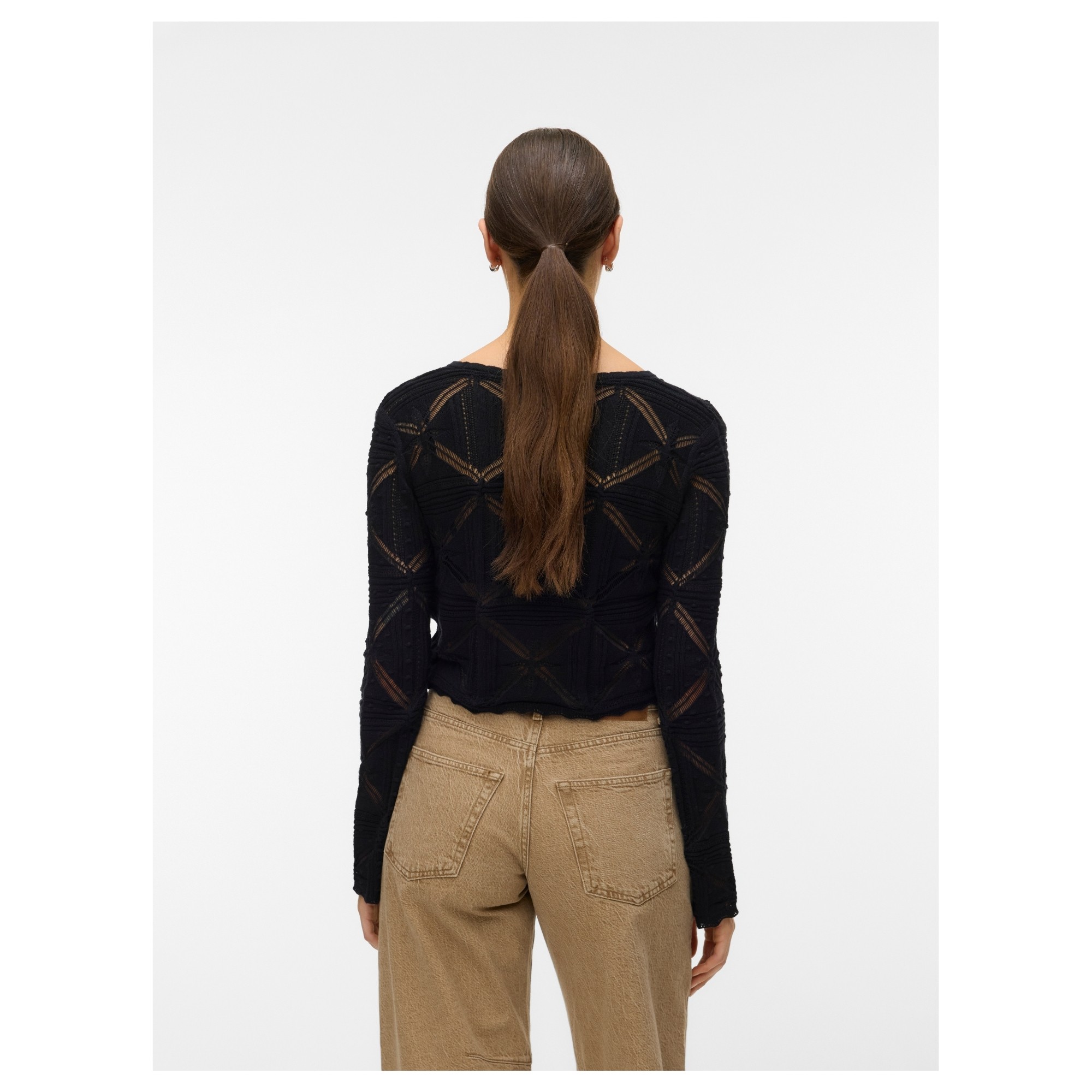 VERO MODA Kardiganas moterims, Juoda, Lola 3