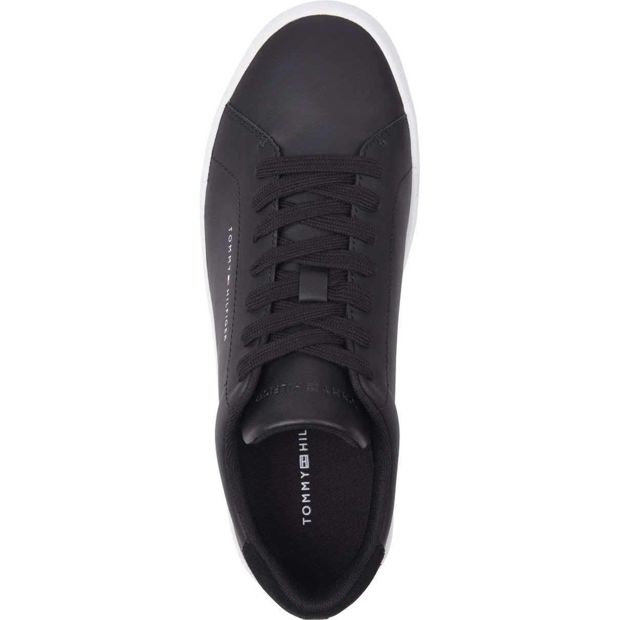 TOMMY HILFIGER Laisvalaikio bateliai vyrams, Juoda, Court leisure 3