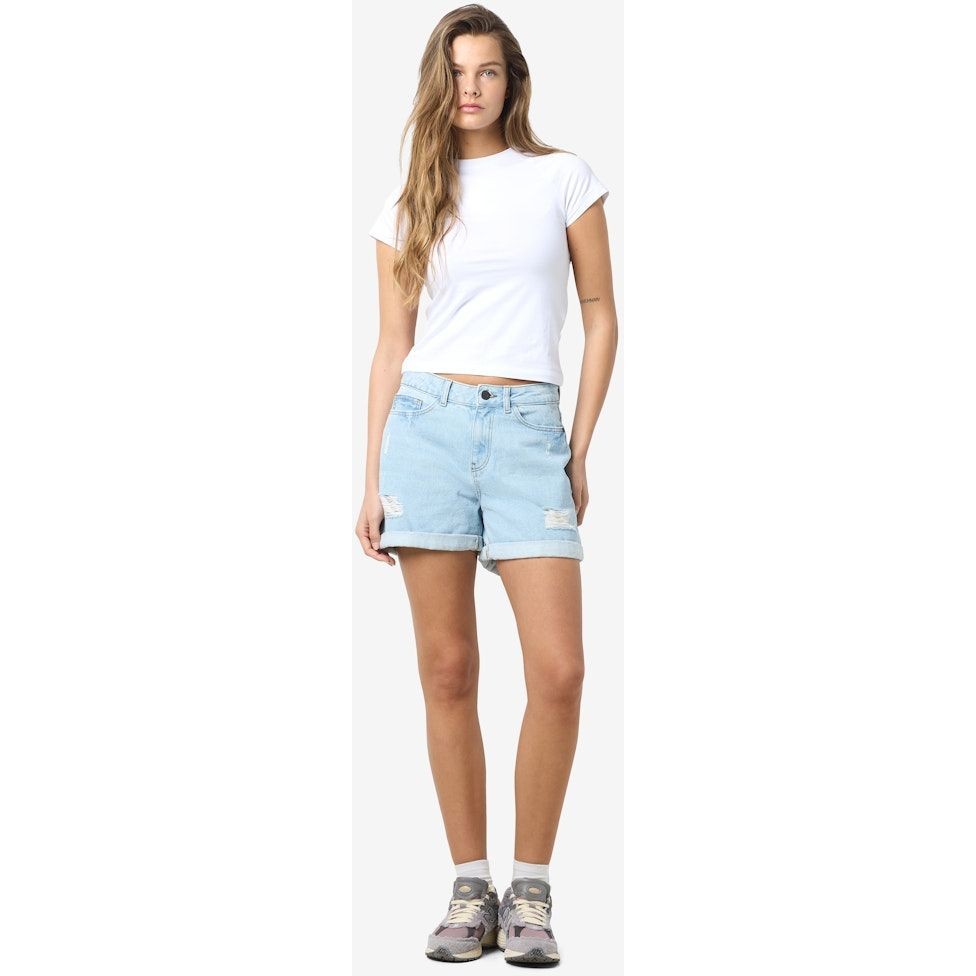 NOISY MAY Šortai moterims, Mėlyna, NMSMILEY NW DEST SHOR 4