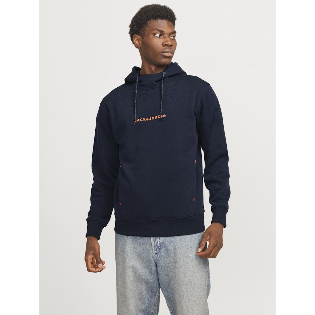 JACK & JONES Džemperis vyrams, Mėlyna, Tree sweat hood 2