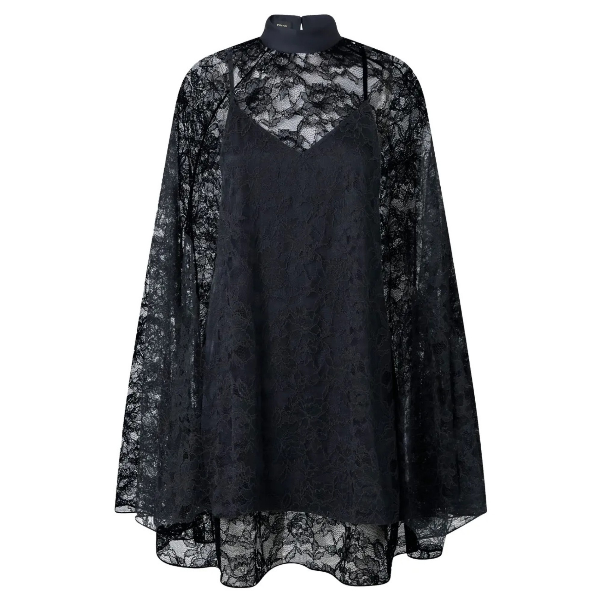 PINKO Mini suknelė moterims, Juoda, Scarabeo dress 1