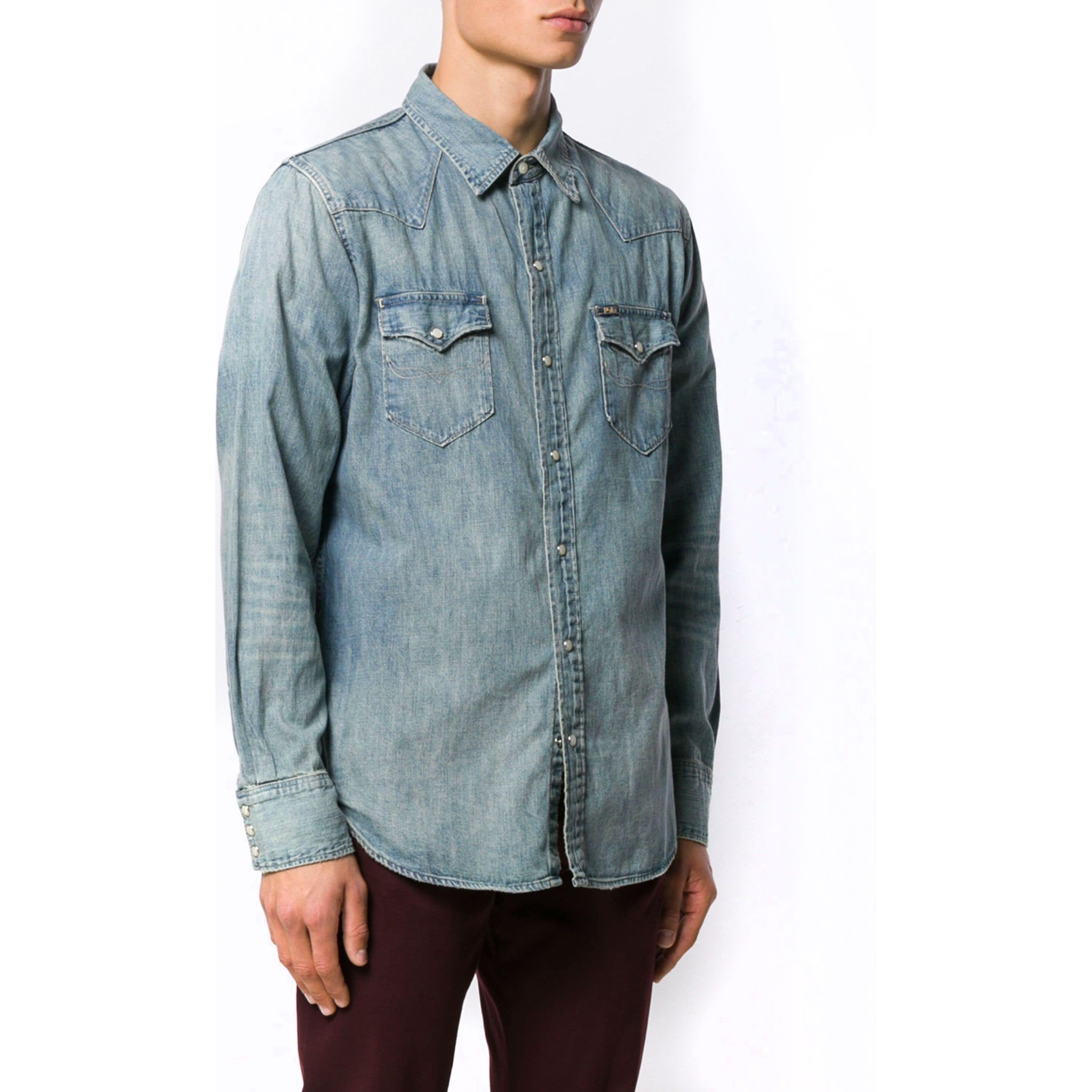 POLO RALPH LAUREN Marškiniai ilgomis rankovėmis vyrams, Mėlyna, Rl icon long sleeve shirt 2