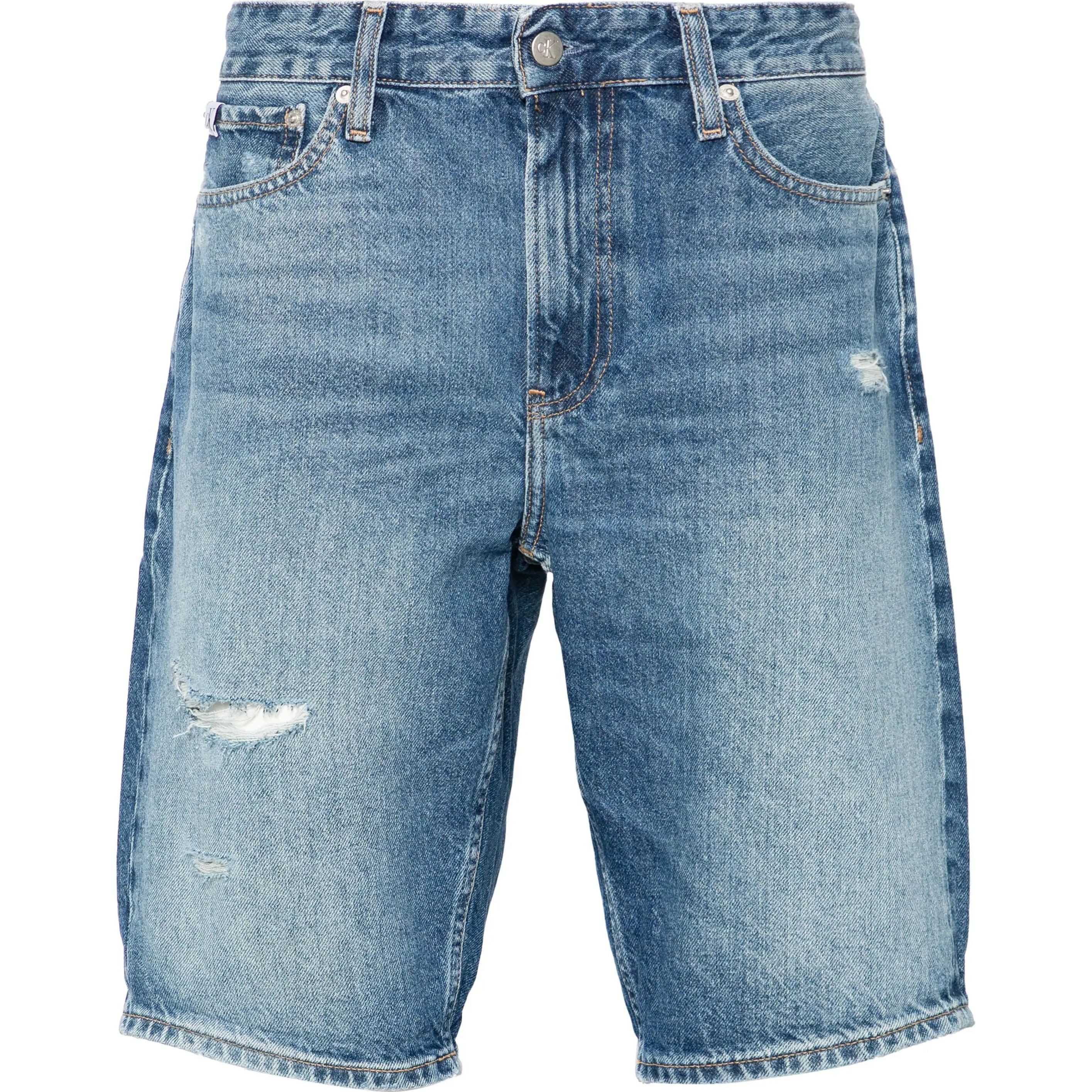 CALVIN KLEIN JEANS Šortai vyrams, Mėlyna, 5 pocket shorts