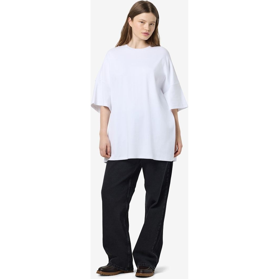 NOISY MAY Marškinėliai moterims, Balta, Mocca boxy tee 2