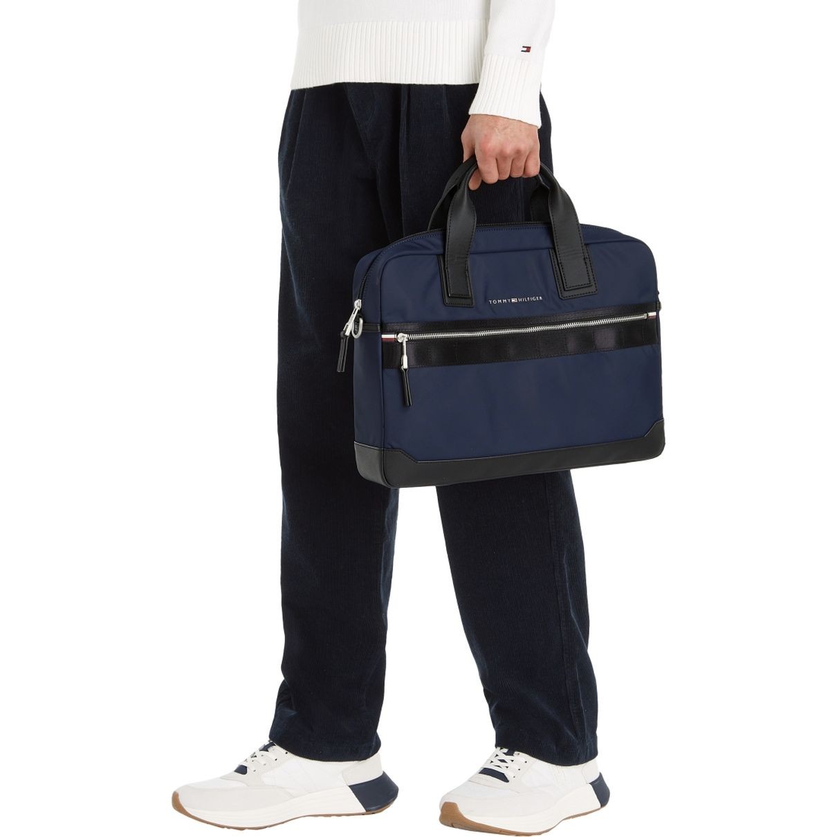 TOMMY HILFIGER Dėklas kompiuteriui vyrams, Mėlyna, Elevated computer bag 5