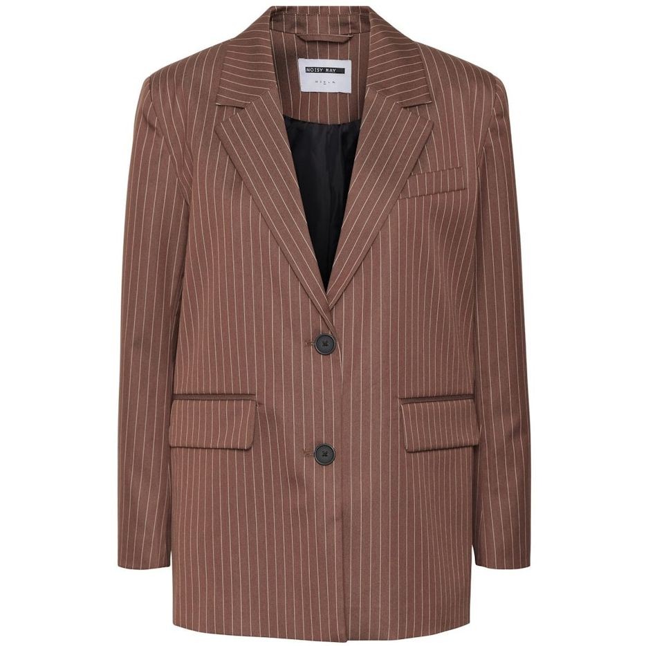 NOISY MAY Švarkas moterims, Ruda, NMLAURA L/S DETAILED 1