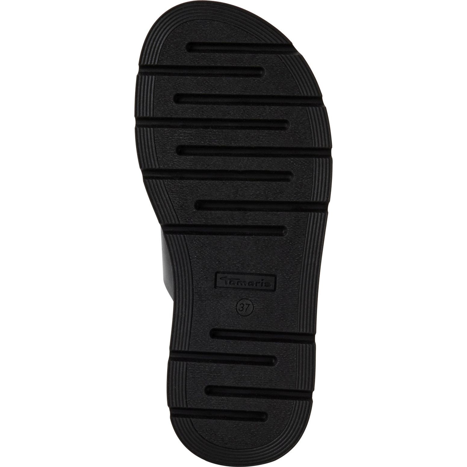 TAMARIS Šlepetės moterims, Juoda, Wedge/plat mule 5