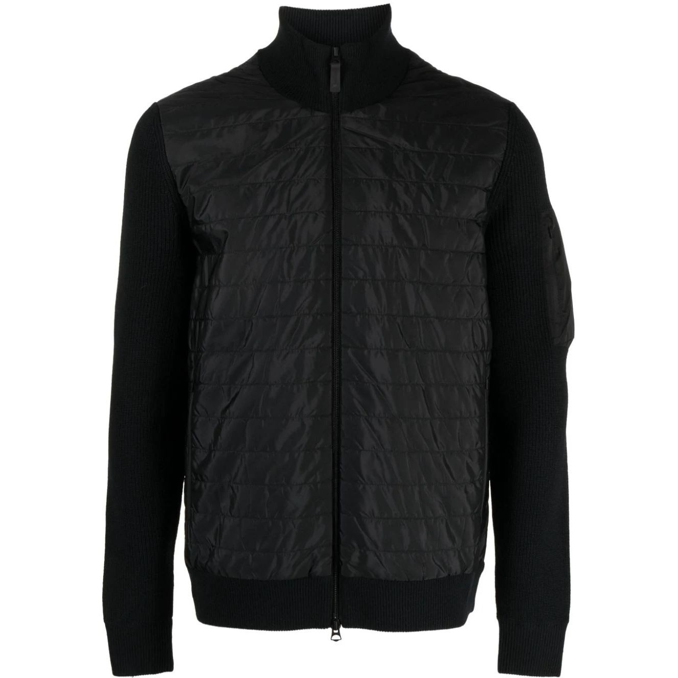 J.LINDEBERG Bomberis vyrams, Juoda, Beck knitted hybrid jacket 1