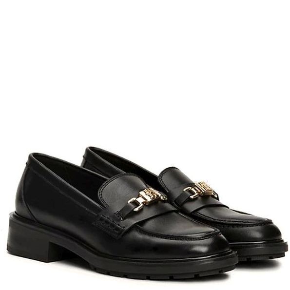 TOMMY HILFIGER Loaferiai moterims, Juoda, Hardware loafer 1