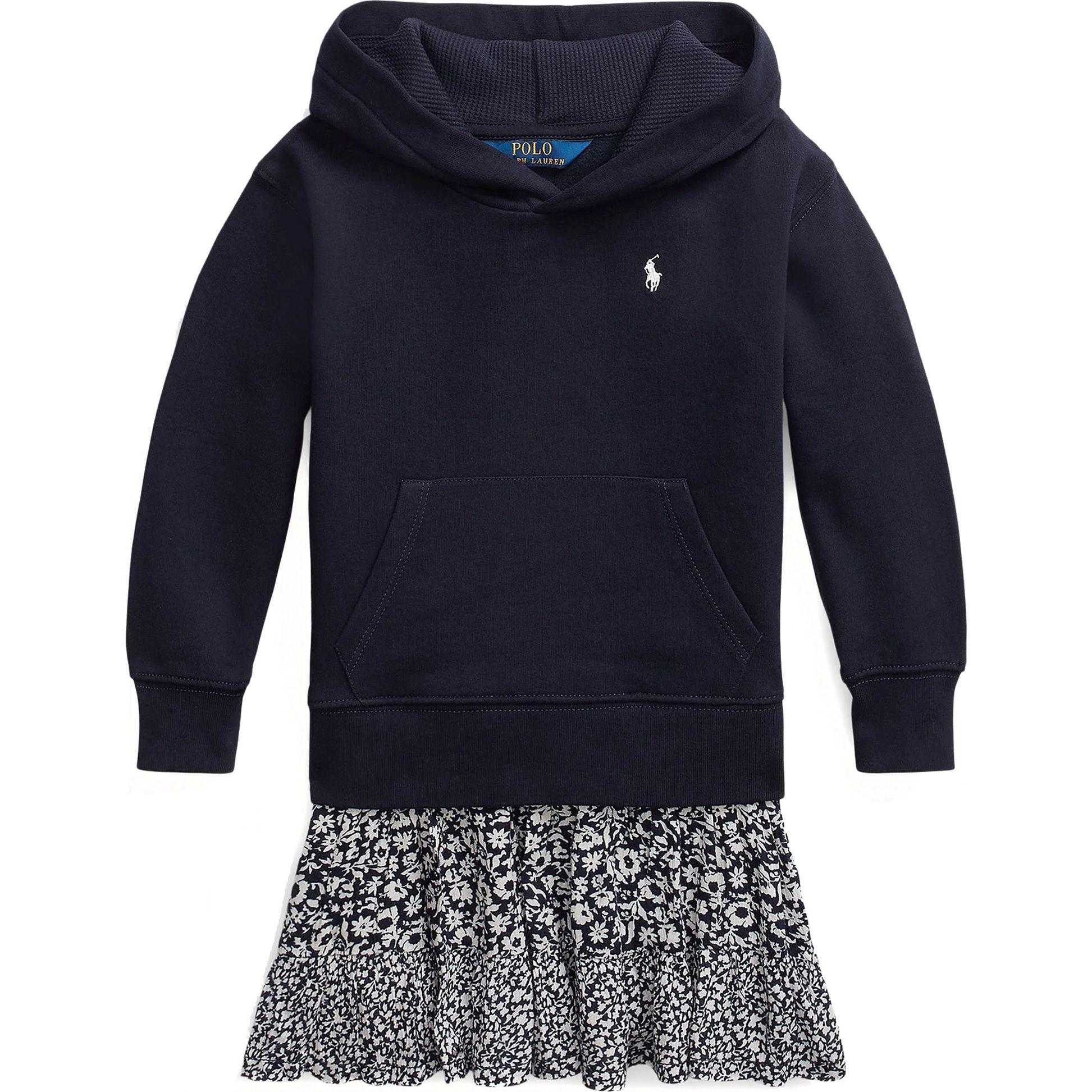 RALPH LAUREN KIDS Midi suknelė mergaitėms, Mėlyna, Long sleeve day dress (2-6x) 1