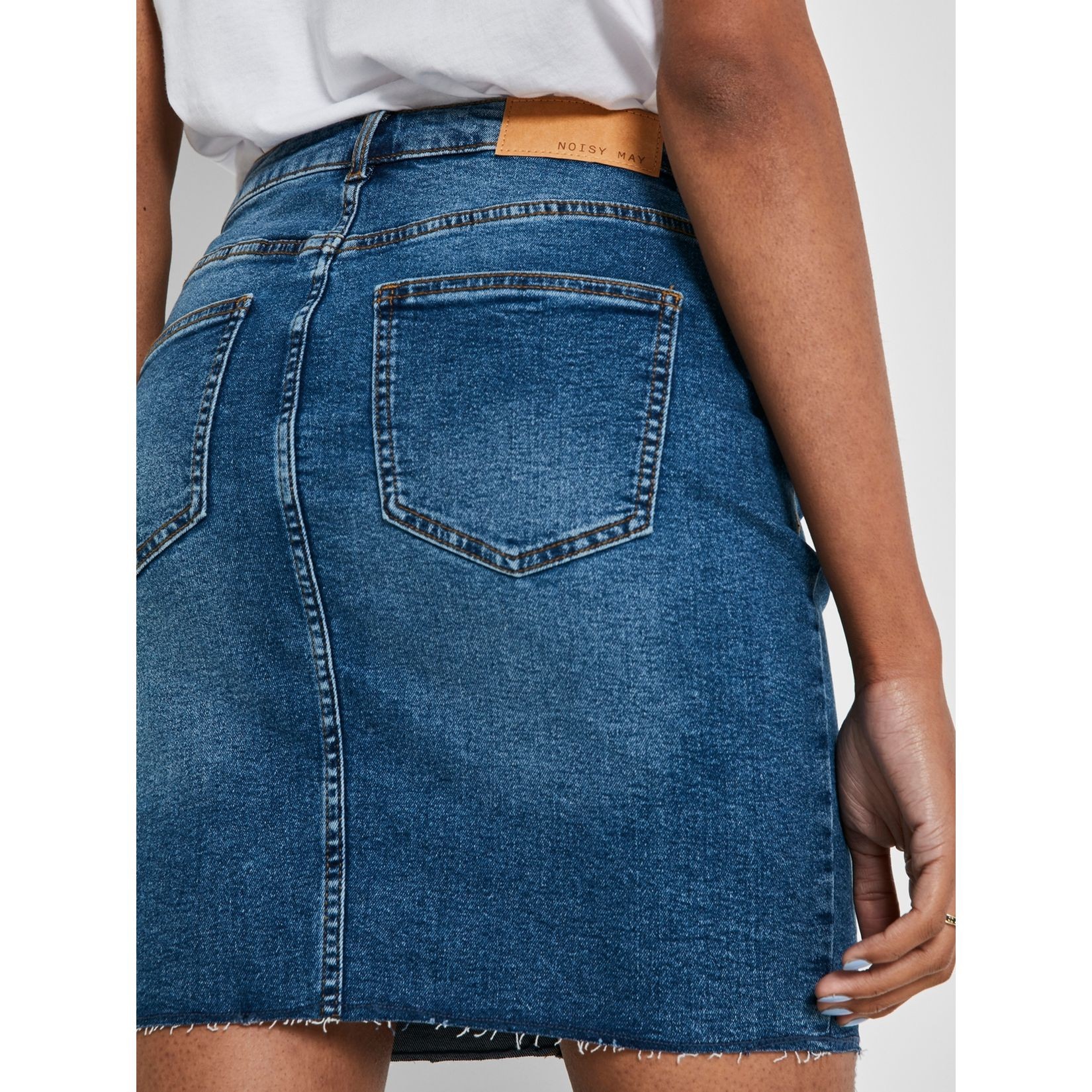 NOISY MAY Midi sijonas moterims, Mėlyna, NMBE CALLIE HW D 4