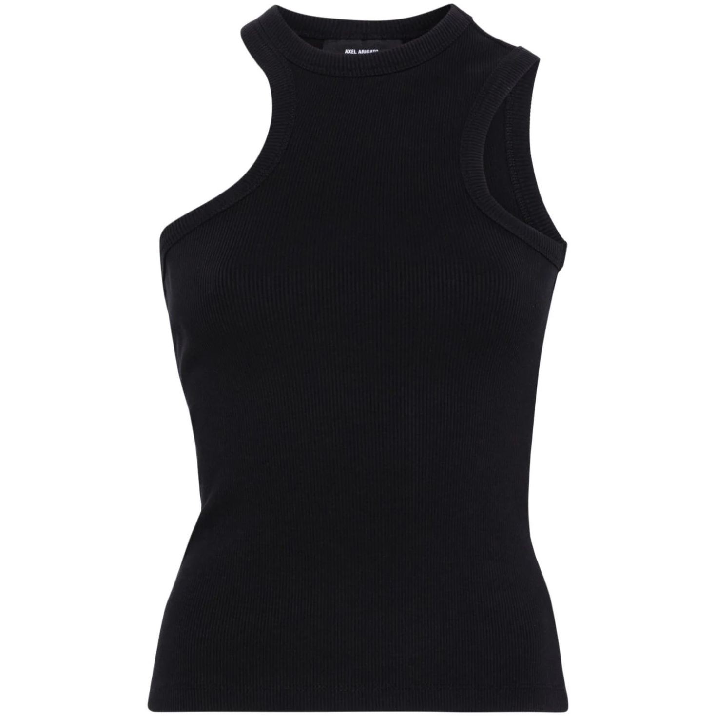 AXEL ARIGATO Marškiniai be rankovių moterims, Juoda, Scoop tank top 1