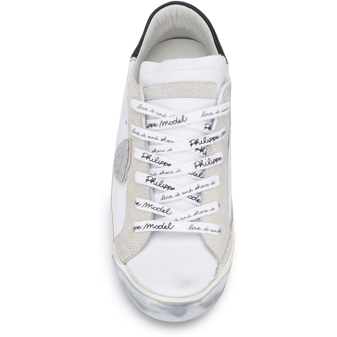 PHILIPPE MODEL Sportiniai bateliai moterims, Balta, Prsx low woman sneaker 4