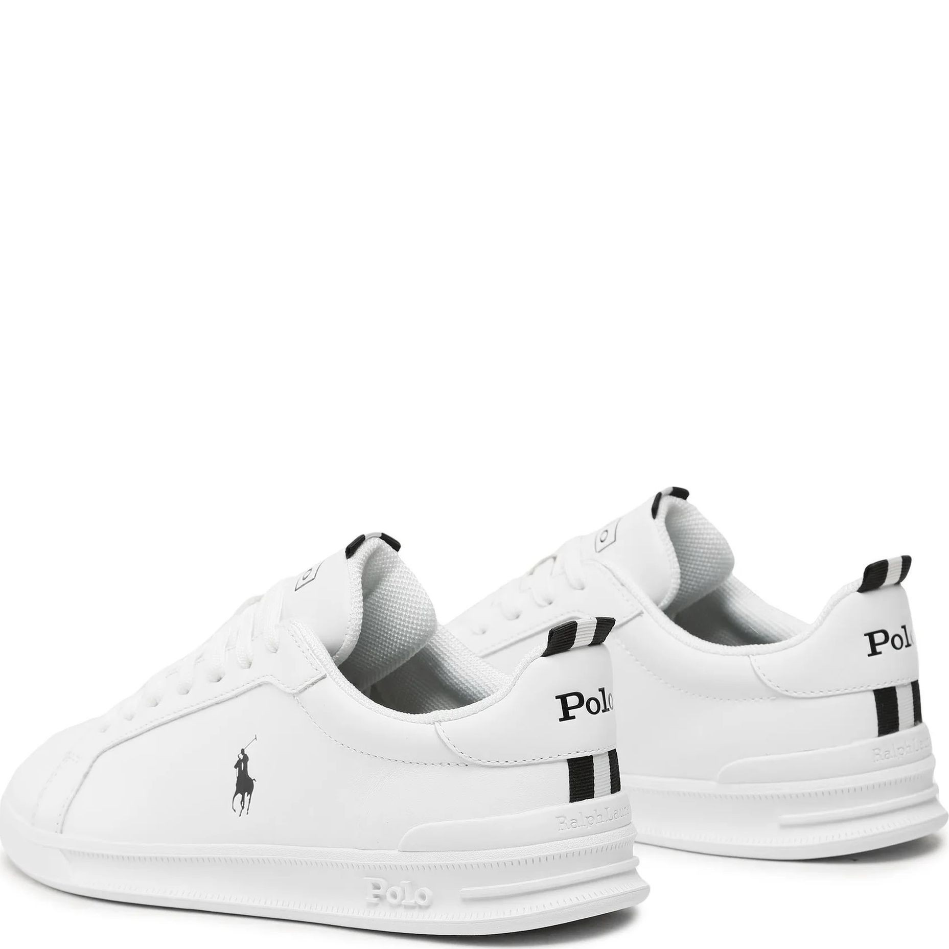 POLO RALPH LAUREN Laisvalaikio bateliai vyrams, Balta, Low top lace sneakers 4