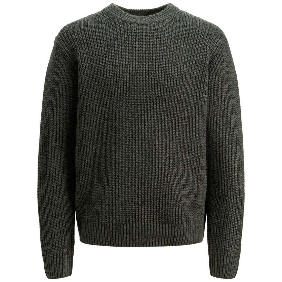 JACK & JONES Megztinis vyrams, Chaki, Bleecker knit crew neck