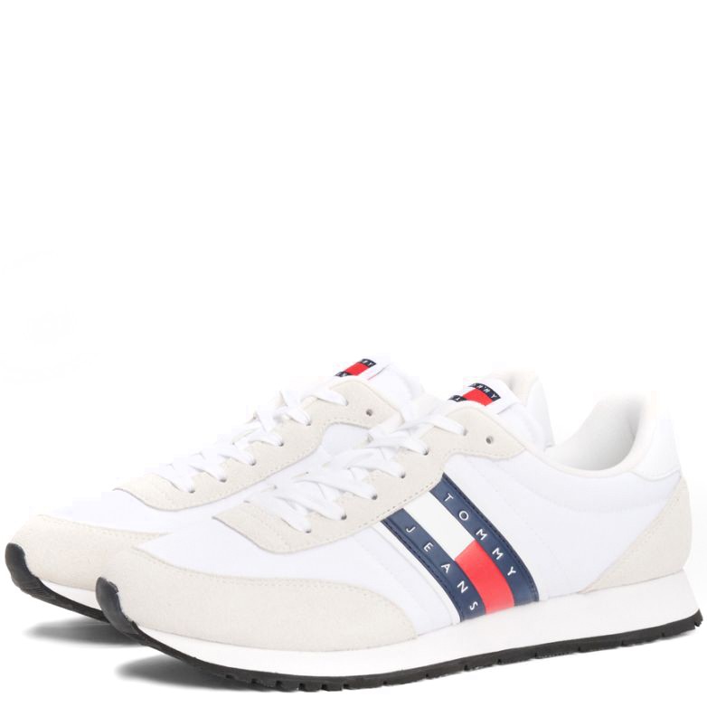 TOMMY JEANS Laisvalaikio bateliai vyrams, Balta, Runner casual leisure 1