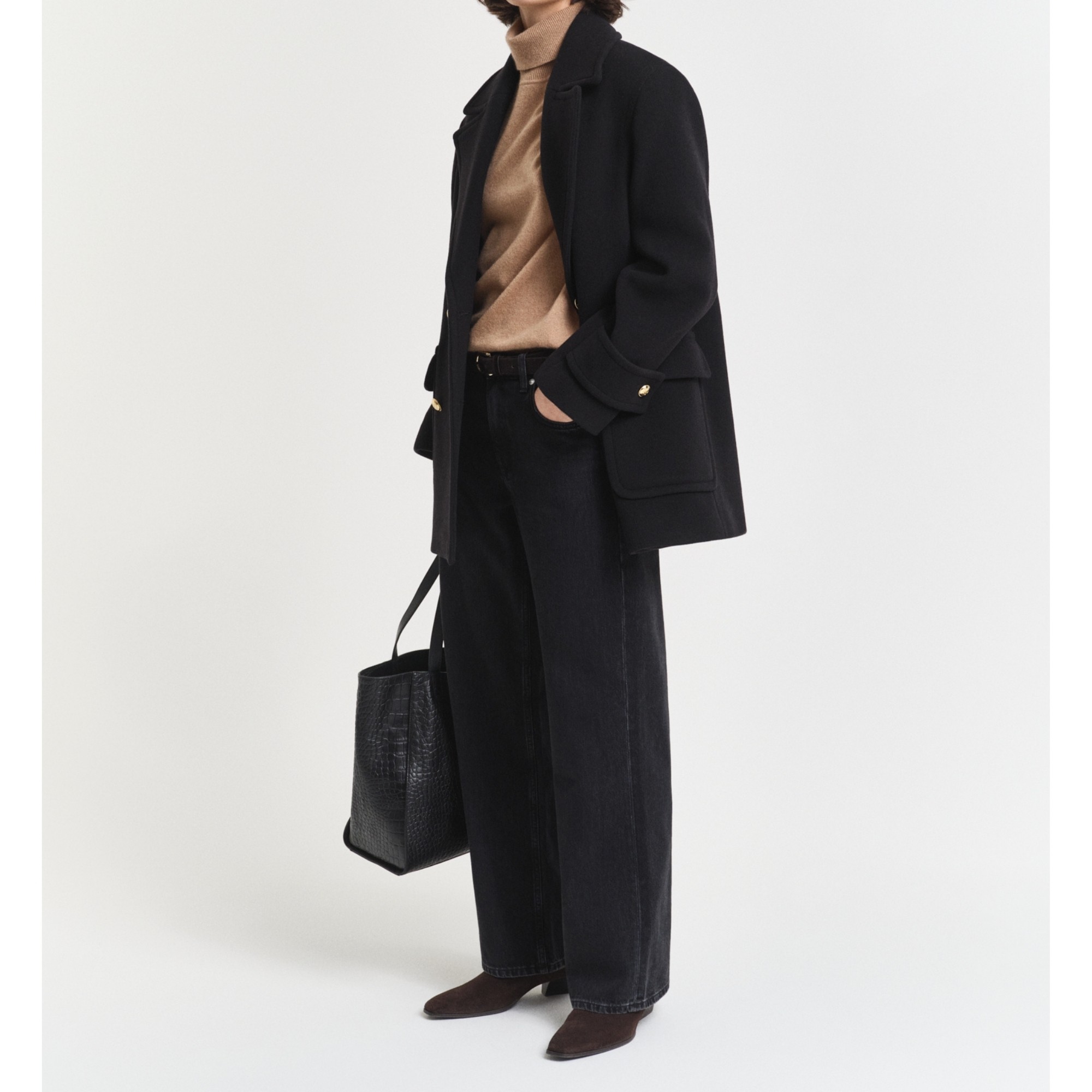 GANT Tiesūs džinsai moterims, Juoda, relaxed jeans 5