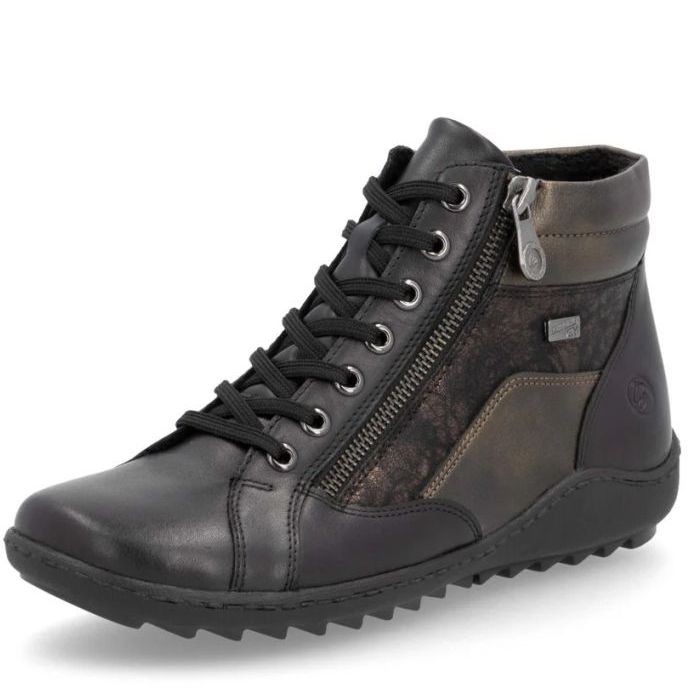 REMONTE Aulinukai moterims, Juoda, Ladies mid height boots 1