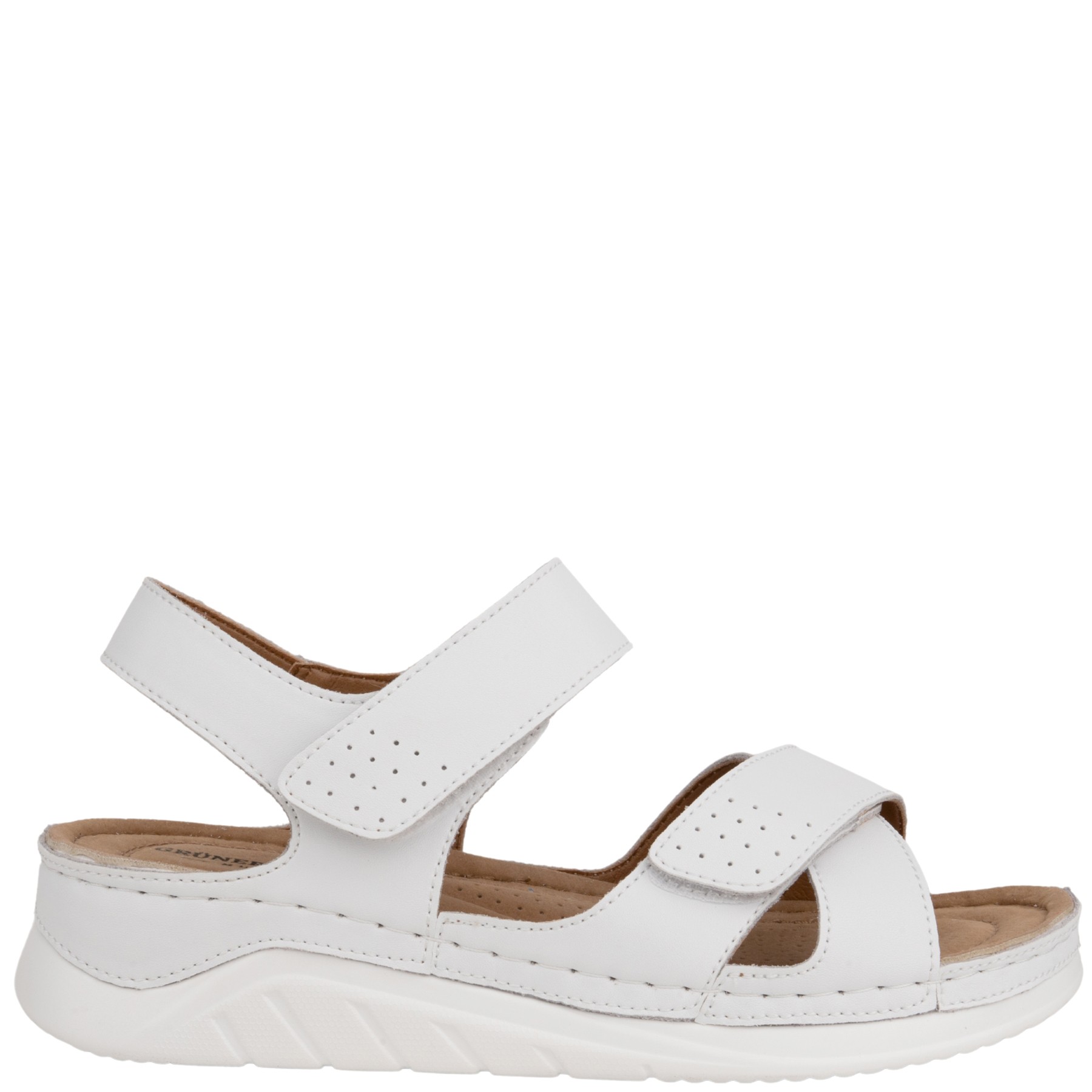 GRUNER SCHUHE Basutės moterims, Balta, Sandals 2