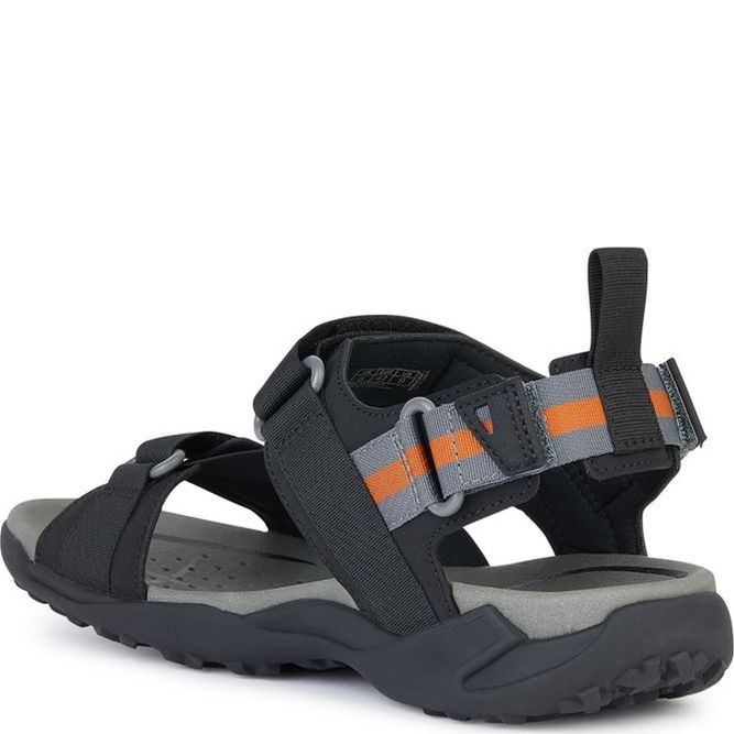 GEOX Basutės vyrams, Juoda, Terreno grip sandals 3