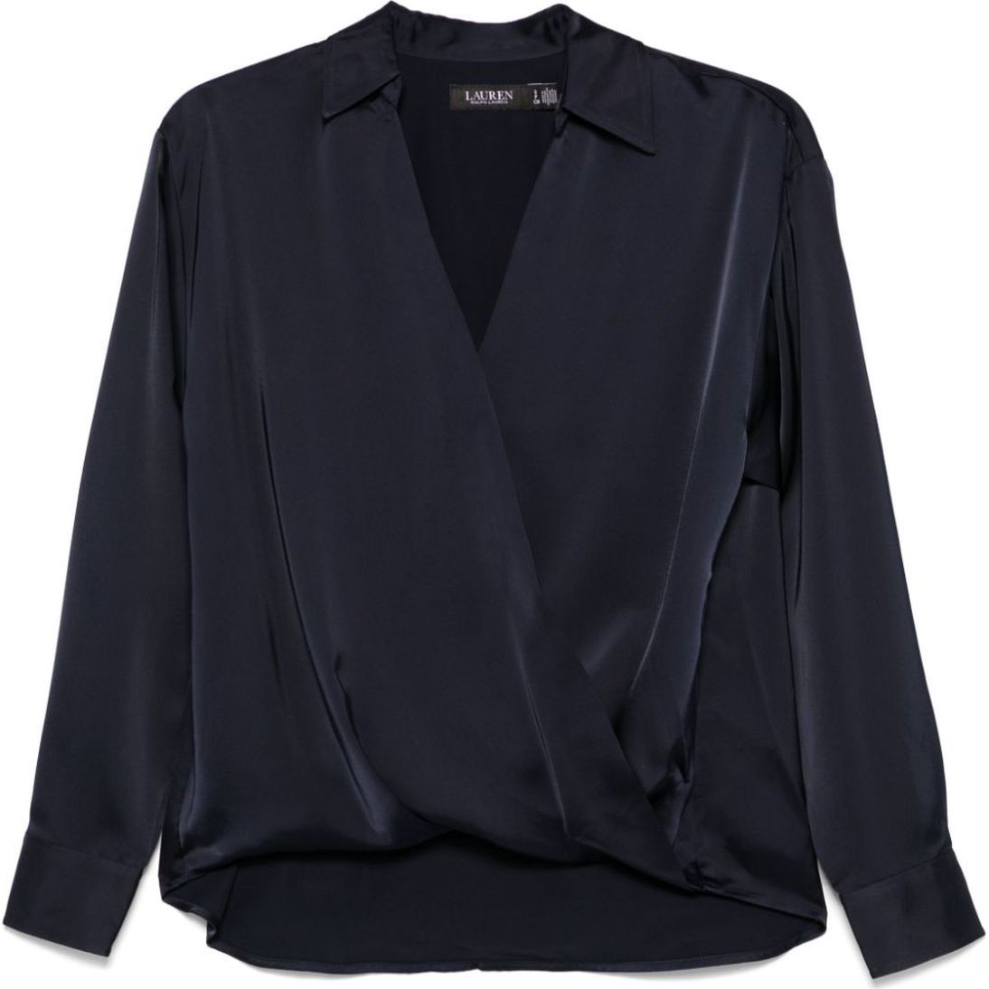 LAUREN RALPH LAUREN Palaidinės moterims, Mėlyna, Jaylah long sleeve blouse 1