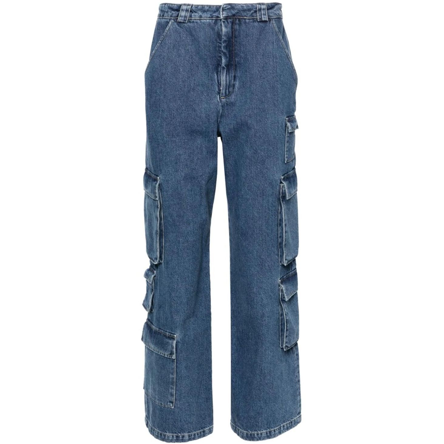 AXEL ARIGATO Tiesūs džinsai moterims, Mėlyna, Roam cargo jeans 1