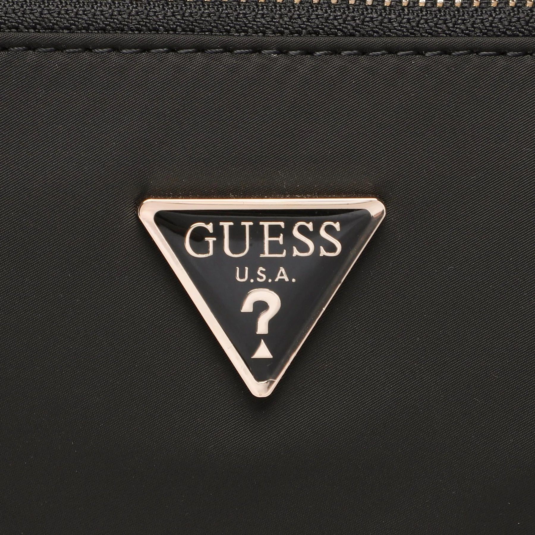 GUESS Rankinė per petį Juoda, ECO GEMMA TOTE 4