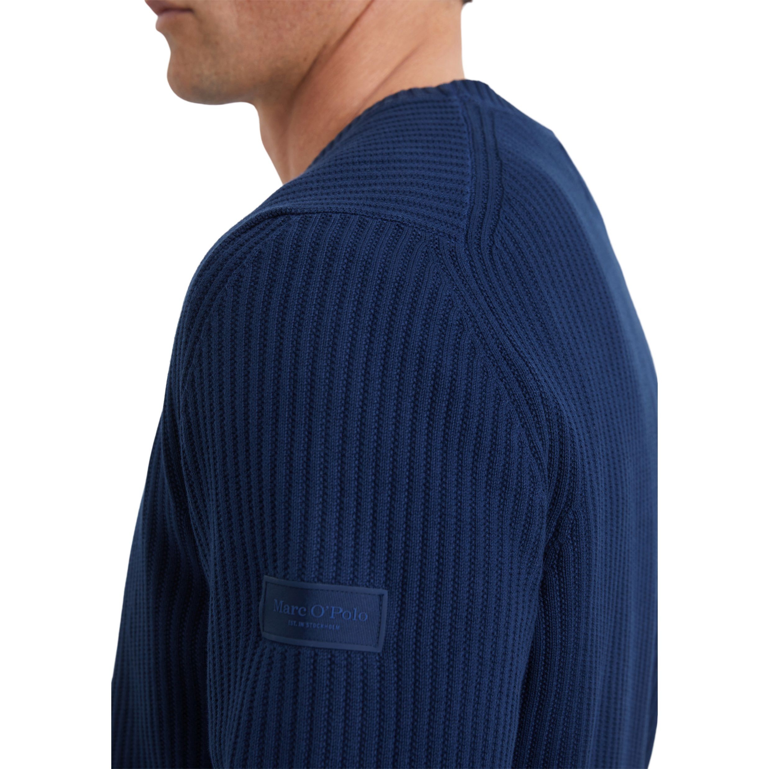 MARC O'POLO Megztinis vyrams, Mėlyna, Pullover 522502460206 4