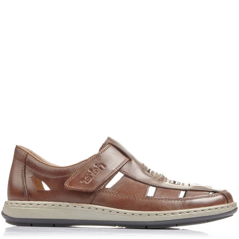 RIEKER Basutės vyrams, Ruda, SANDALS 2