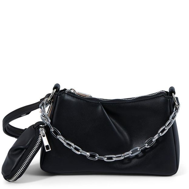 PIECES Rankinė, krepšys moterims, Juoda, PCFINA CROSSBODY BAG